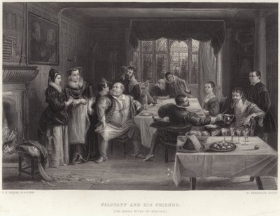 Falstaff y sus amigos de Charles Robert Leslie