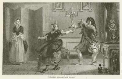 Monsieur Jourdain y Nicole de Charles Robert Leslie