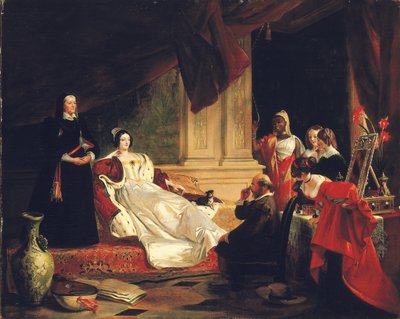 Sancho Panza en el apartamento de la duquesa, 1857 de Charles Robert Leslie