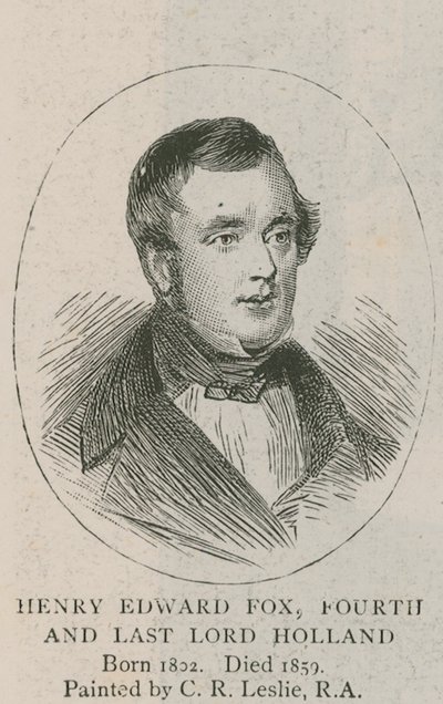 El retrato de la familia - la biblioteca de Holland House de Charles Robert Leslie