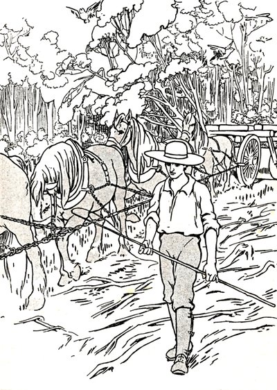 Un colono despejando su tierra, 1912 de Charles Robinson