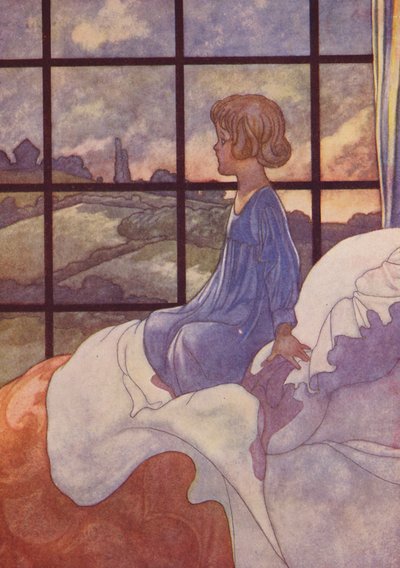 Un cielo rojo por la mañana (litografía en color) de Charles Robinson