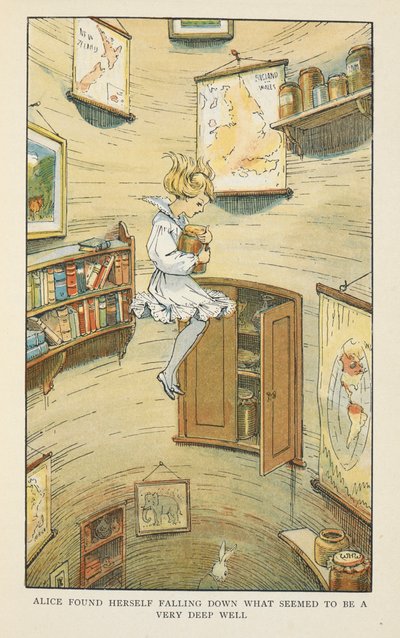 Alice se encontró cayendo por lo que parecía ser un pozo muy profundo. de Charles Robinson