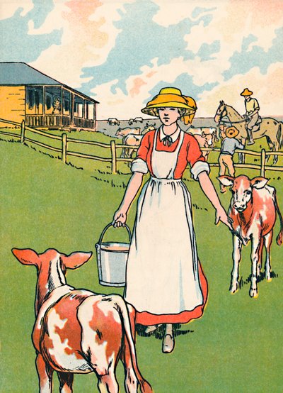Una granja lechera australiana de Charles Robinson