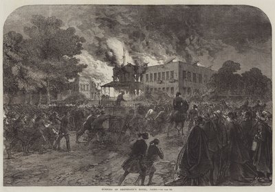 Incendio del Hotel Shepheard, El Cairo de Sir John Charles Robinson
