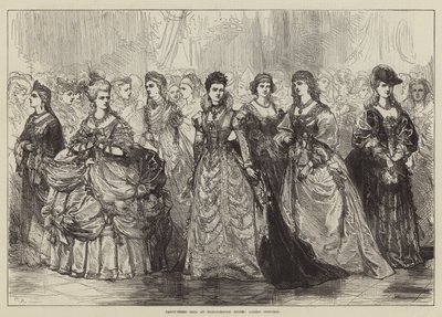 Baile de disfraces en Marlborough House, trajes de damas de Sir John Charles Robinson