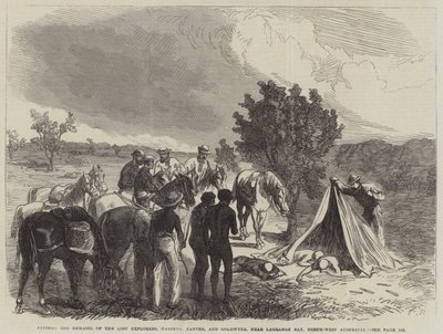 Encontrando los restos de los exploradores perdidos, Harding, Panter y Goldwyer, cerca de la Bahía Lagrange, noroeste de Australia de Sir John Charles Robinson