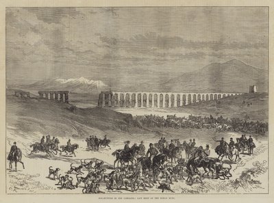 Caza de zorros en la Campagna, última reunión de la caza romana de Sir John Charles Robinson