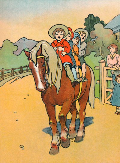 Yendo a la escuela en Nueva Zelanda, 1912 de Charles Robinson