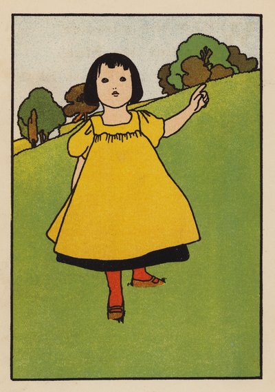 Ilustración para Babes and Birds (litografía en color) de Charles Robinson