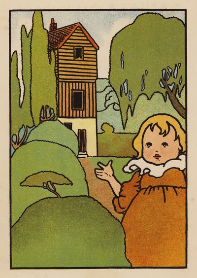 Ilustración para Babes and Birds (litografía en color) de Charles Robinson