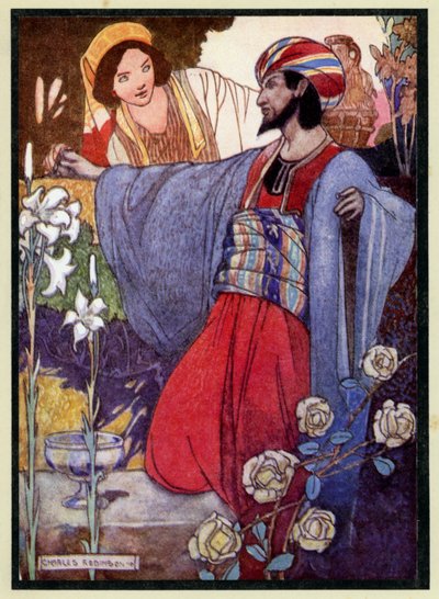 Ilustración para El Rubaiyat de Omar Khayyam de Charles Robinson