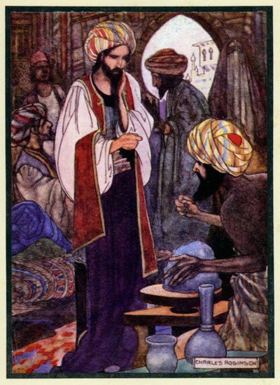 Ilustración para El Rubaiyat de Omar Khayyam de Charles Robinson