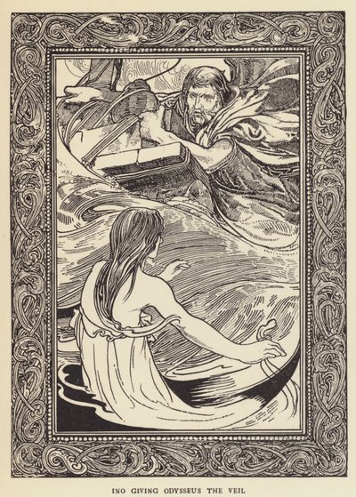 Ino dando a Odiseo el velo de Sir John Charles Robinson
