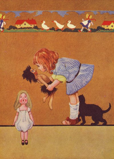 El beso va por favor (litografía en color) de Charles Robinson