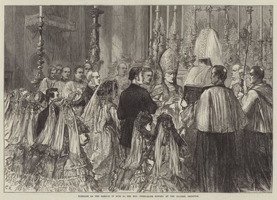 Matrimonio del Marqués de Bute con la Honorable Gwendaline Howard, en el Oratorio, Brompton de Sir John Charles Robinson