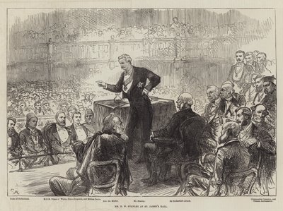 El Sr. H M Stanley en el Salón de St James de Sir John Charles Robinson
