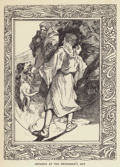 Odiseo en la cabaña del porquerizo de Sir John Charles Robinson
