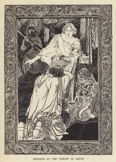 Odiseo en el trono de Arete de Sir John Charles Robinson