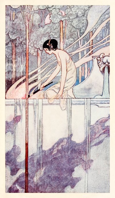"Ella ardió de amor, como la paja con llamas de fuego, quemó el amor, tan pronto como la paja se quemó" de "Fair and False" en The Songs and Sonnets of William Shakespeare. de Charles Robinson