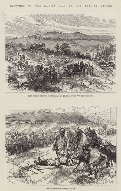 Bocetos de la Guerra de los Cafres de Sir John Charles Robinson
