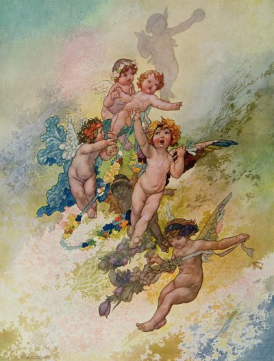 Primavera de Las Estaciones encargada para el Anuario Pears de 1920 de Charles Robinson