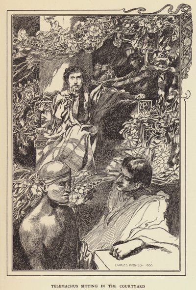 Telémaco sentado en el patio de Sir John Charles Robinson