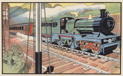 El Tren Expreso pasando una Caseta de Señales de Charles Robinson