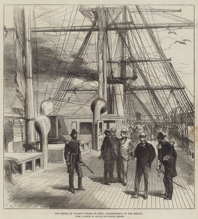 El viaje del Príncipe de Gales a la India, cubierta del Serapis de Sir John Charles Robinson