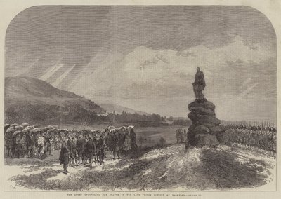 La Reina descubriendo la estatua del difunto Príncipe Consorte en Balmoral de Sir John Charles Robinson