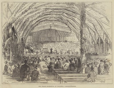 El Eisteddfod galés en Pwllheli, Carnarvonshire de Sir John Charles Robinson