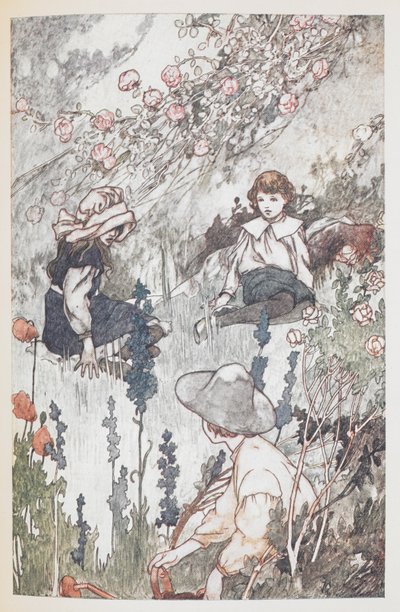 Los niños del jardín secreto: Mary Lennox, Colin Craven y Dickon Sowerby. de Charles Robinson