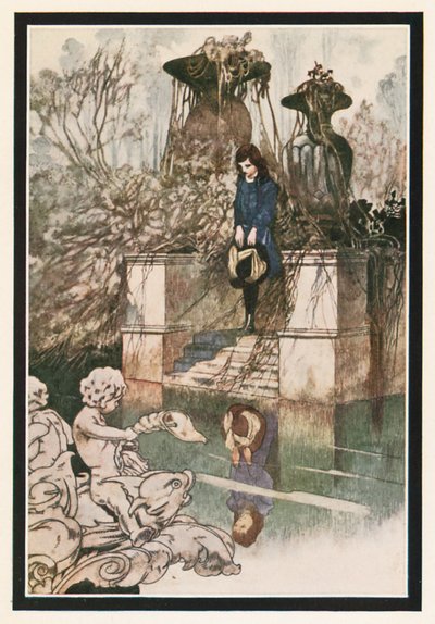 Había árboles... y una gran piscina con una vieja fuente gris en su centro de Charles Robinson