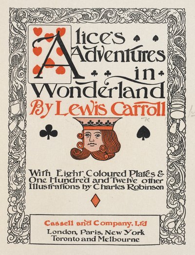 Portada de Las aventuras de Alicia en el país de las maravillas de Charles Robinson
