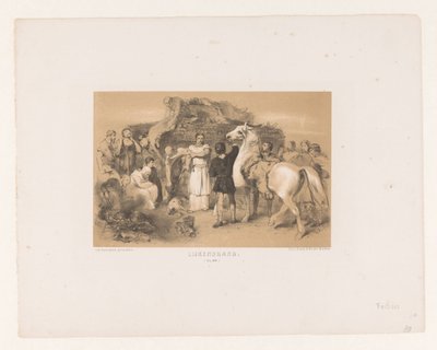 Cremación de guerreros muertos Corpse Burn (título en el objeto) de Charles Rochussen