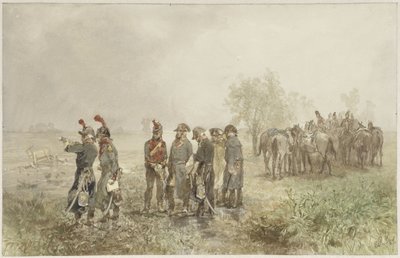 Reunión de oficiales franceses en Holanda, 1793 de Charles Rochussen