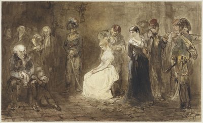 La princesa Isabel de Francia en prisión, 10 de mayo de 1794 de Charles Rochussen