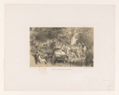 Rechtspraak en veroordeling in het bos Een rechtspleging (title on object) de Charles Rochussen