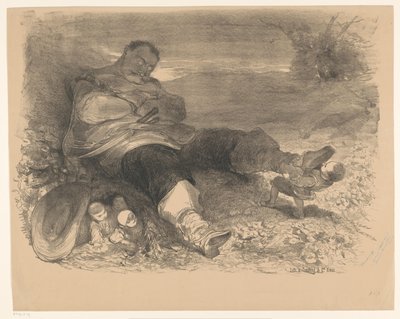 Escena de la obra Little Thumb Anuncio Entradas para ballets y obras de teatro en el Amsterdam City Theatre (título de la serie) de Charles Rochussen