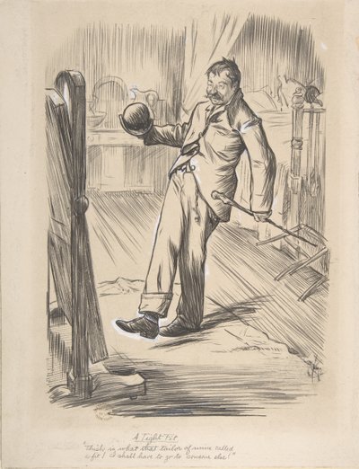 Un Ajuste Apretado, 1872 de Charles Samuel Keene