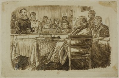 Escena de la corte de Charles Samuel Keene