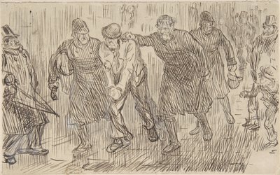 Pensamiento feliz para Punch, 16 de diciembre de 1876 de Charles Samuel Keene