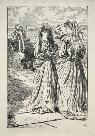Lady Nelly - la coqueta de Charles Samuel Keene