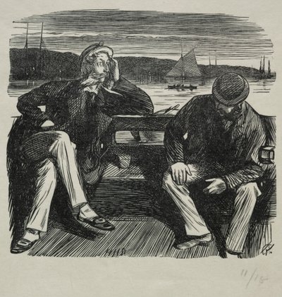 Lady Nelly - la coqueta, 1869 de Charles Samuel Keene