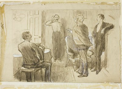 Oficial y ordenanza de Charles Samuel Keene