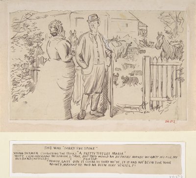 Ella lamentó haber hablado, 1870-1891 de Charles Samuel Keene