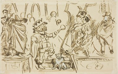 Estudio para la página del título, de Punch, Volumen 55 de Charles Samuel Keene