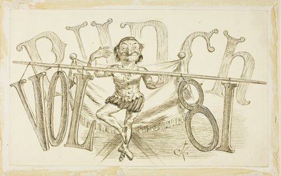 Estudio para la portada de Punch, Volumen 81 de Charles Samuel Keene