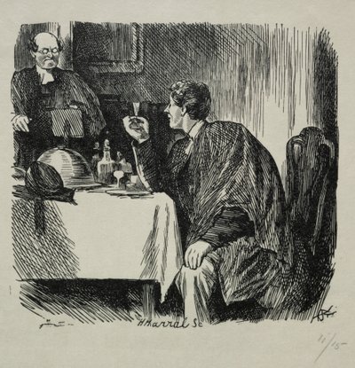 La cena de grado de Tomkin y cómo terminó de Charles Samuel Keene