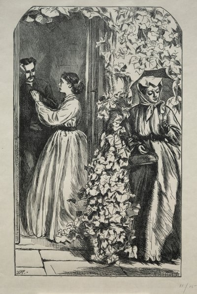 Lo que vino de matar a un tío rico una Navidad, 1865 de Charles Samuel Keene
